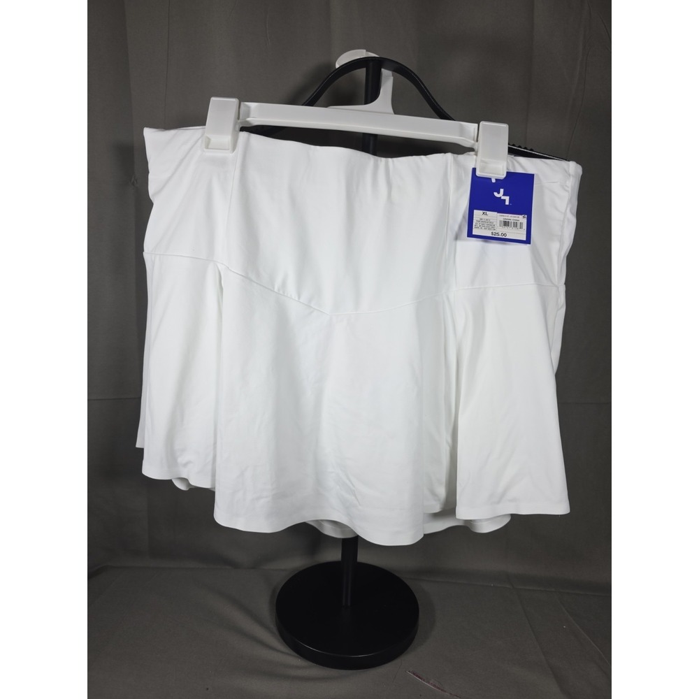 Joy Lab High Rise Skort Womens Size XL Extra Large, True White, Pockets